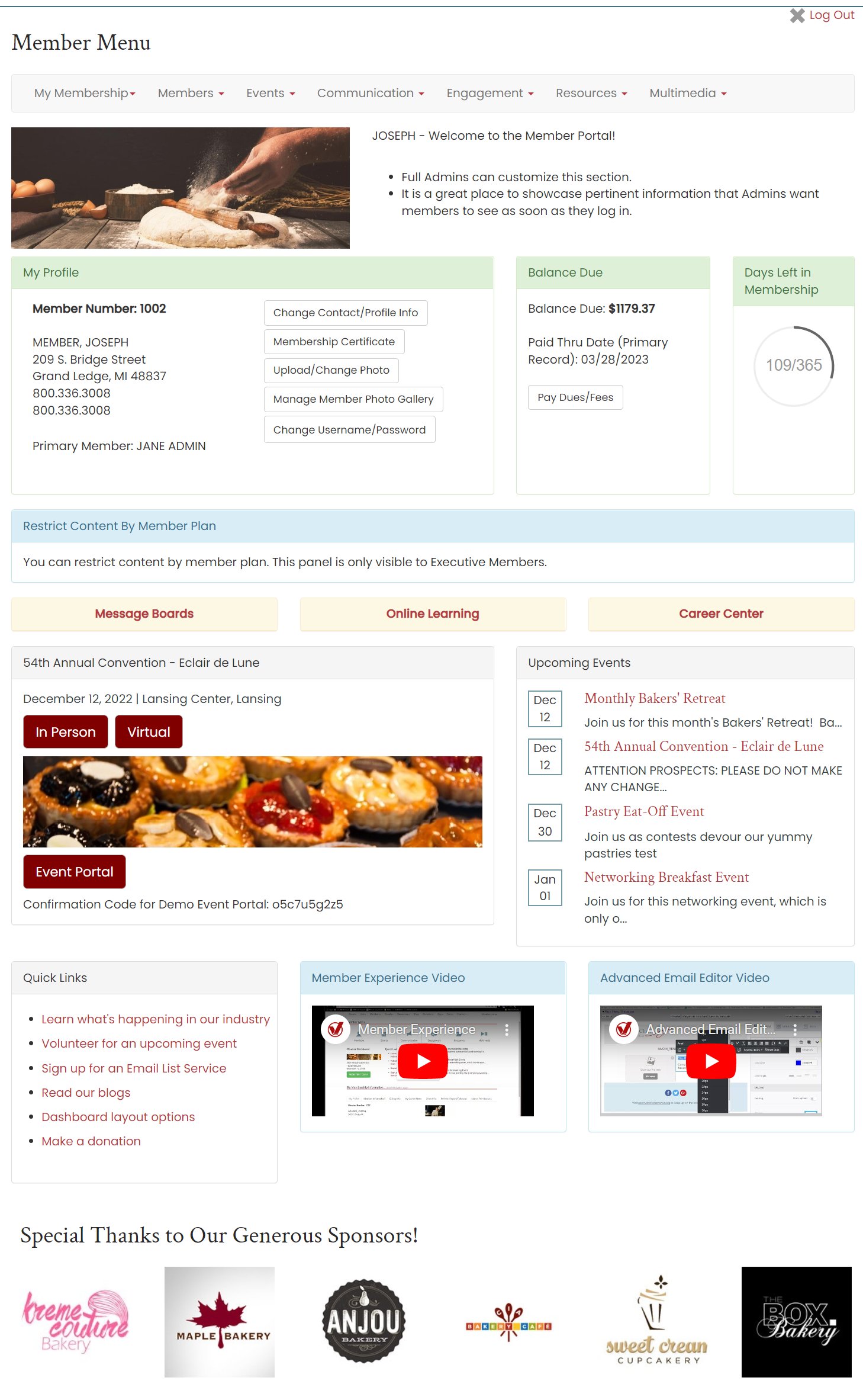 online member portal